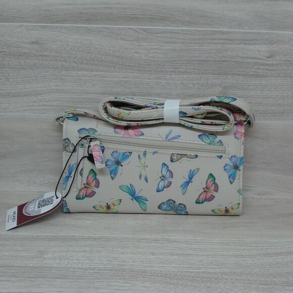 Mundi Cares Bufferfly Crossbody Purse RFID Protected/NWT - Picture 13 of 13